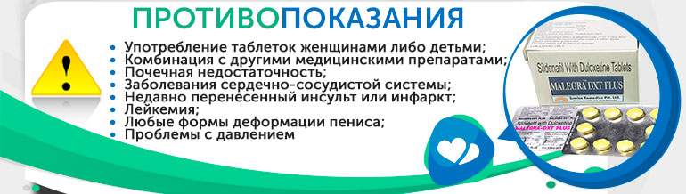 Противопоказания Malegra Противопоказания Malegra