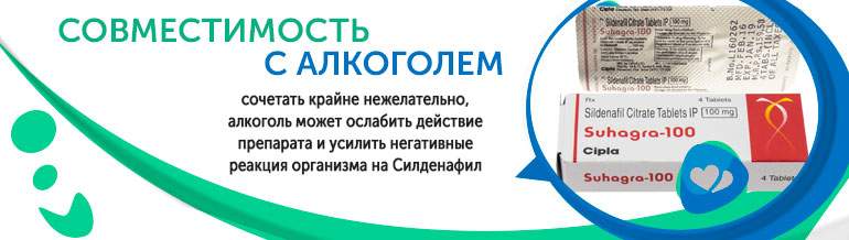Suhagra и алкоголь Suhagra и алкоголь
