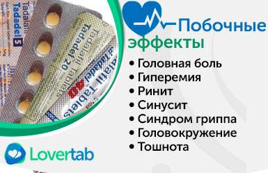 Побочные эффекты Tadadel Побочные эффекты Tadadel