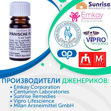 Производители шпанская мушка Производители шпанская мушка