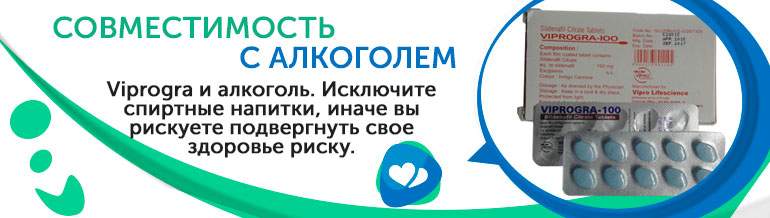 Совместимость с алкоголем Viprogra Совместимость с алкоголем Viprogra